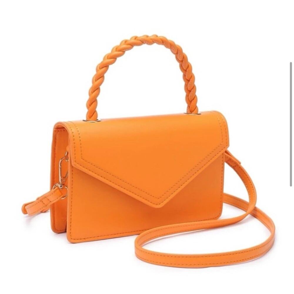 Urban expressions Monique braided tangerine crossbody $70 NWT New